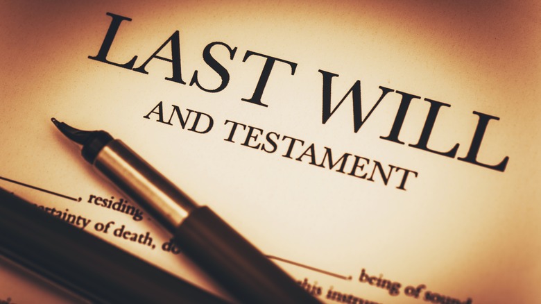 last will and testament