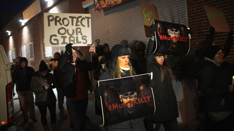 R. Kelly protestors in 2019
