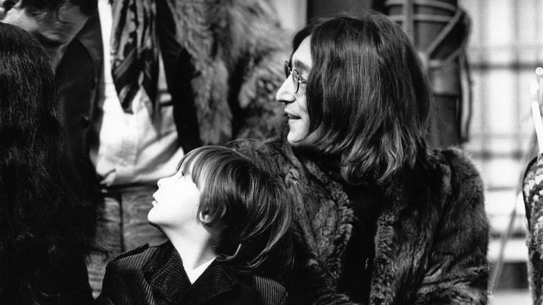 John Lennon and son Julian