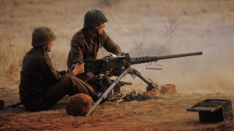 Soliders with M2 Browning .50 caliber