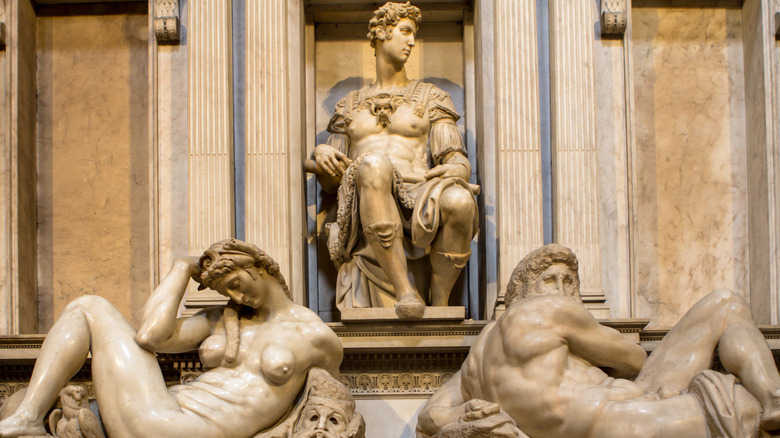 Michelangelo's sculptures on the Medici Chapel