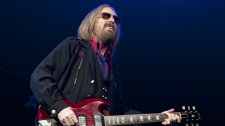 Tom Petty performing with The Heartbreakers