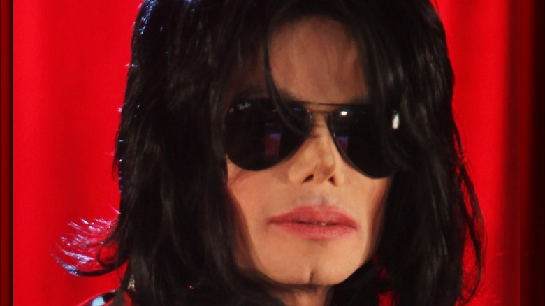 Michael Jackson wearing sunglasses