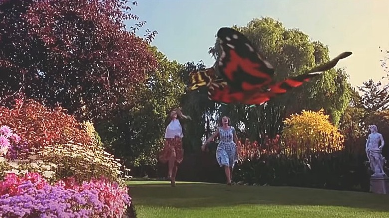 Kate Winslet and Melanie Lynskey chasing butterfly