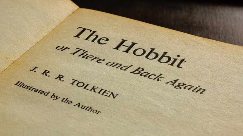 title page of The Hobbit written by J.R.R. Tolkien in 1937