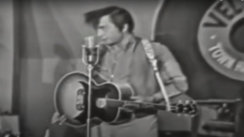 Johnny Cash impersonating Elvis