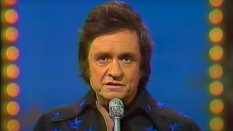 Johnny Cash during his 1977 Christmas special