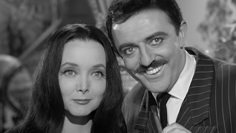 Carolyn Jones and John Astin in 