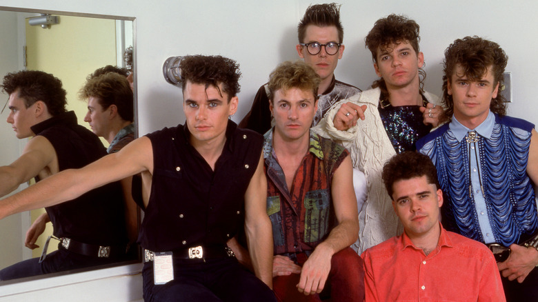 INXS posing for photo