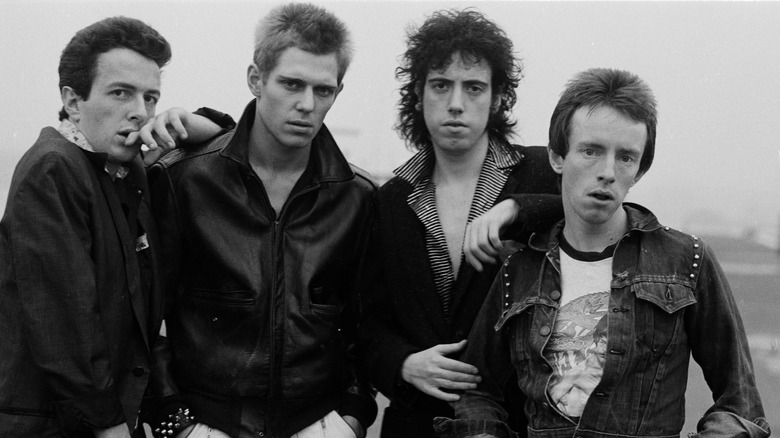 The Clash posing