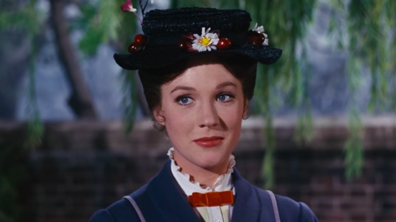 Julie Andrews as Mary Poppins smiling