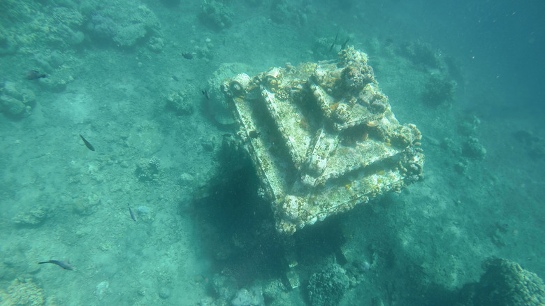 Underwater temple