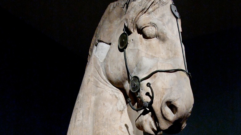 fragment of a horse sculpture from Mausoleum
