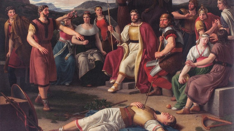 Painting of Balder's death, 1817