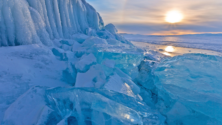 frozen Lake Baikal
