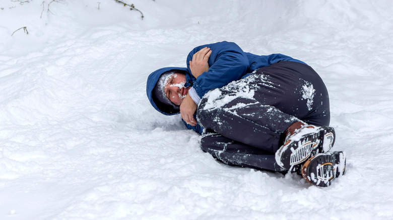 Man in snow