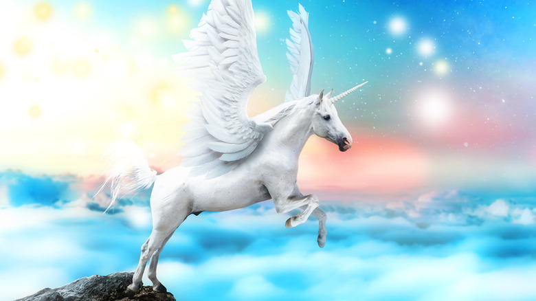 unicorn spreading wings