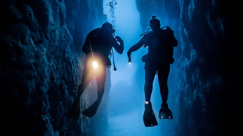 Underwater divers