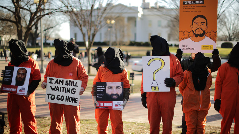Guantanamo protestors at white house