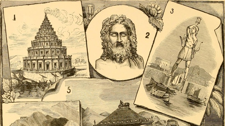 Seven wonders of the ancient world illustration, 1886
