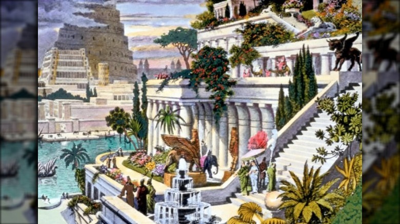 Illustration of Hanging Gardens of Babylon