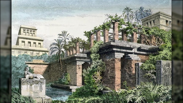 The Hanging Gardens of Babylon illustration