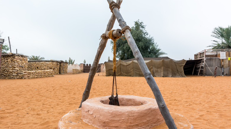 well in the Abu Dhabi desert