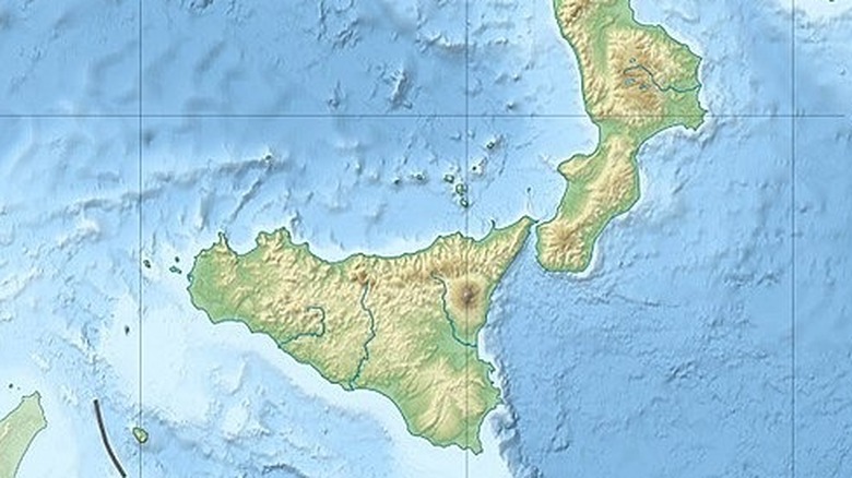 Epicenter of 1908 Messina earthquake