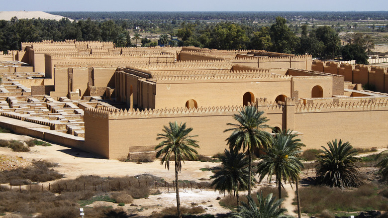 restored Babylon in Iraq