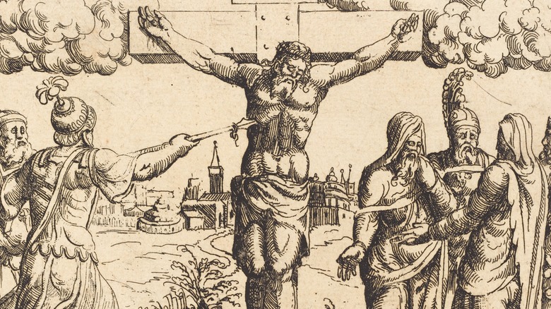 jesus pierced by holy lance