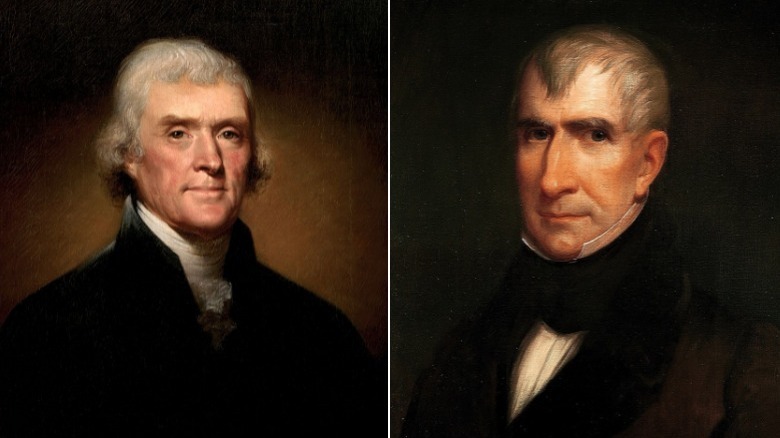 Thomas Jefferson and William Henry Harrison