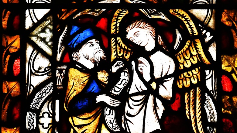 uriel and ezra stained glass