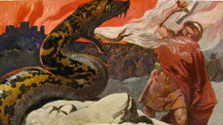 thor and the midgard serpent