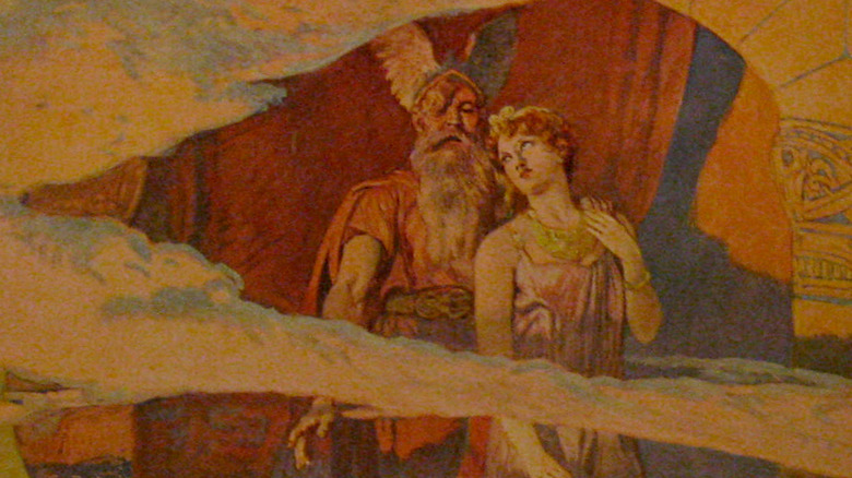 Odin and Freyja painting