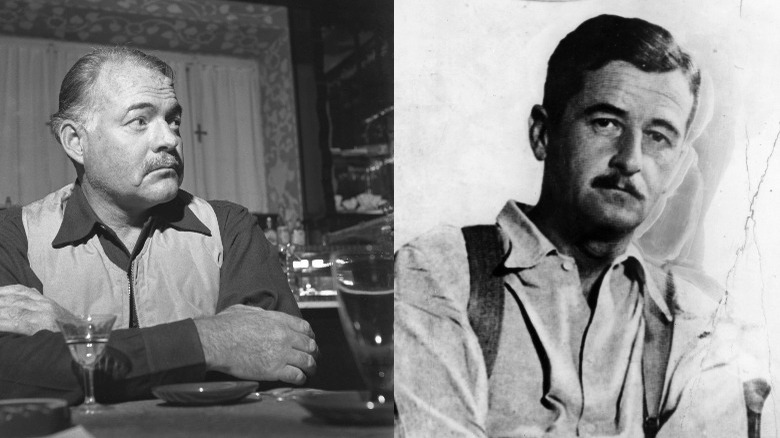 Ernest Hemingway and William Faulkner
