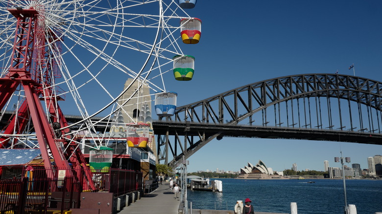 Sydney view from Luna Park