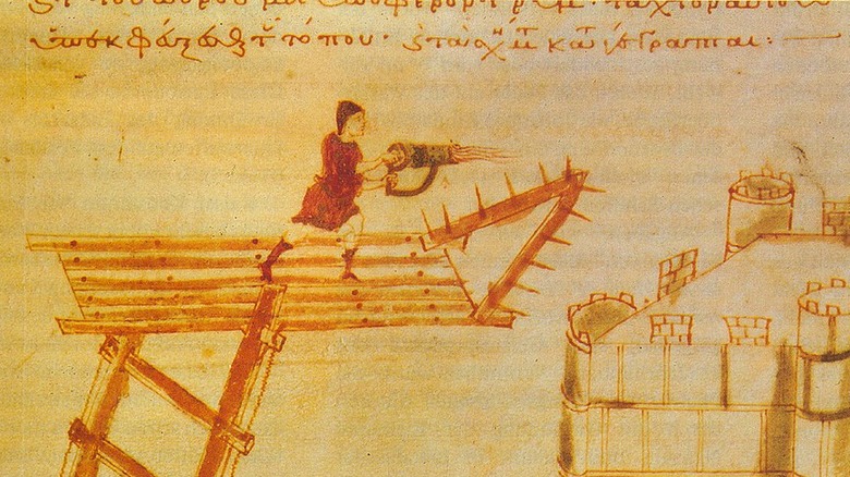 Byzantine 'hand-siphon' illustration