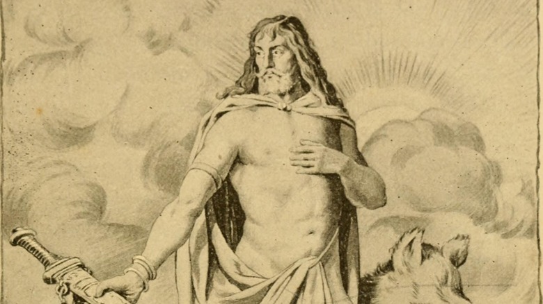 Frey Norse god illustration