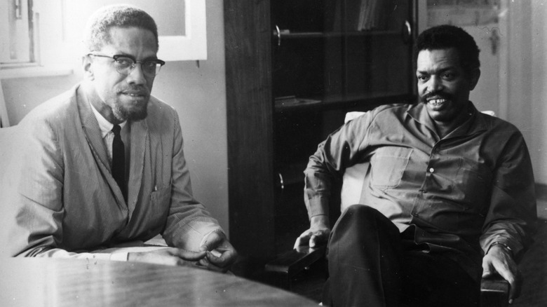 Malcolm X with Abdulrahman Mohamed Babu