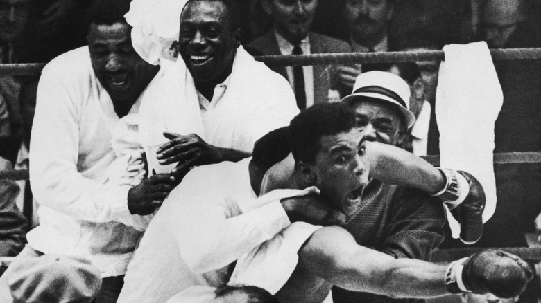 Ali after defeating Sonny Liston