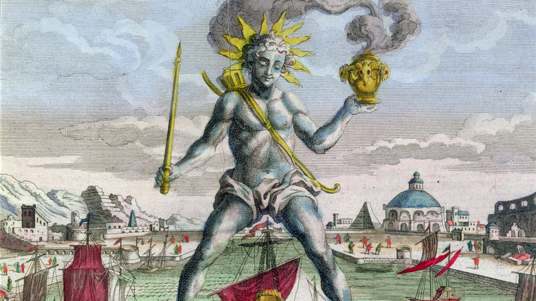 Georg Balthasar's painting of the Colossus of Rhodes