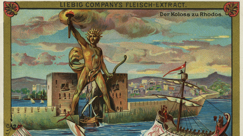 German painting Colossus of Rhodes