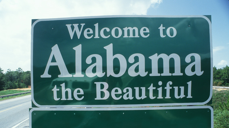Alabama highway sign