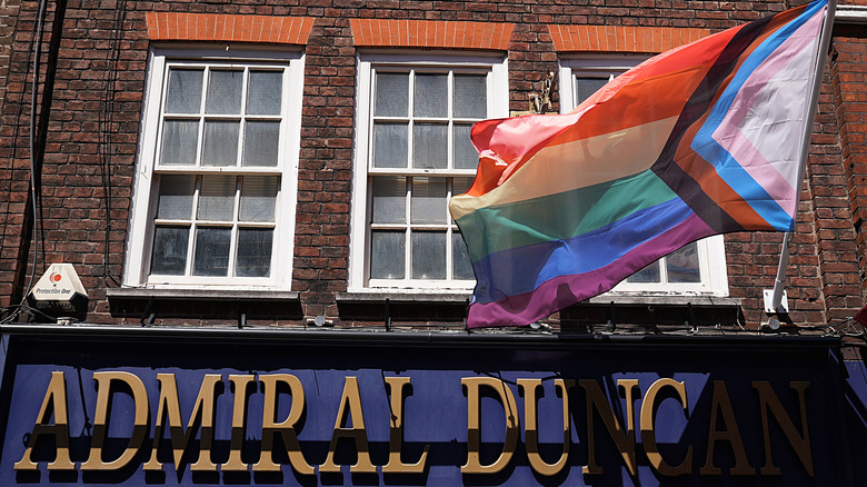Admiral Duncan pub pride flag