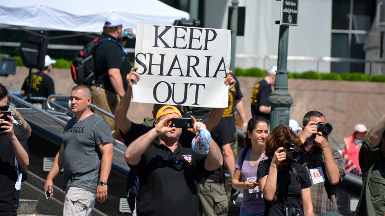 Protests against Sharia in New York, 2017