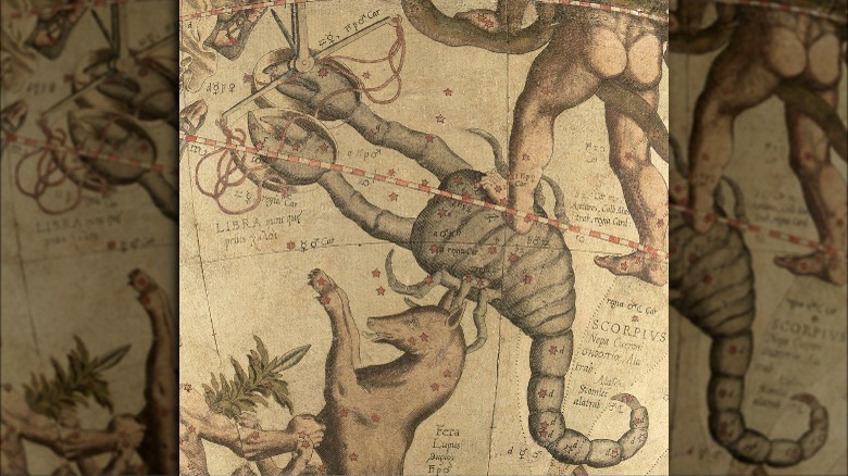 Constellation of Scorpio illustration