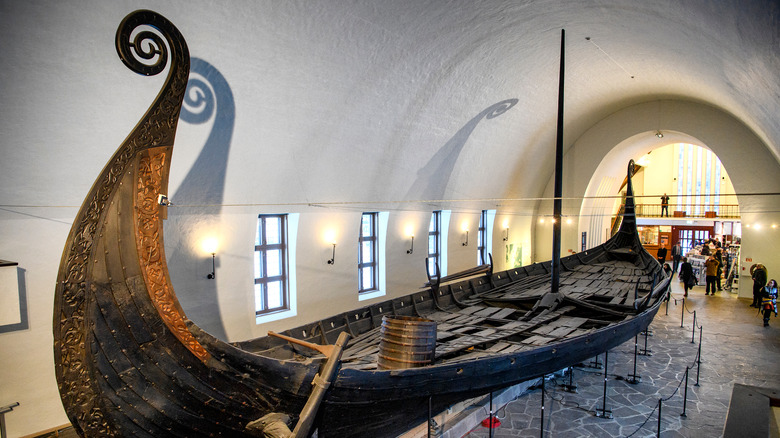 viking ship in museum