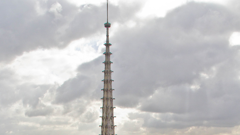 spire on Notre-Dame de Paris