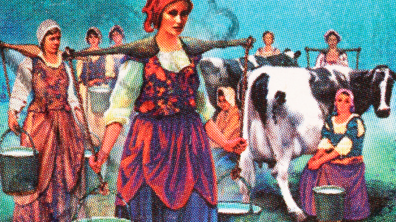 Eight Maids-a-Milking