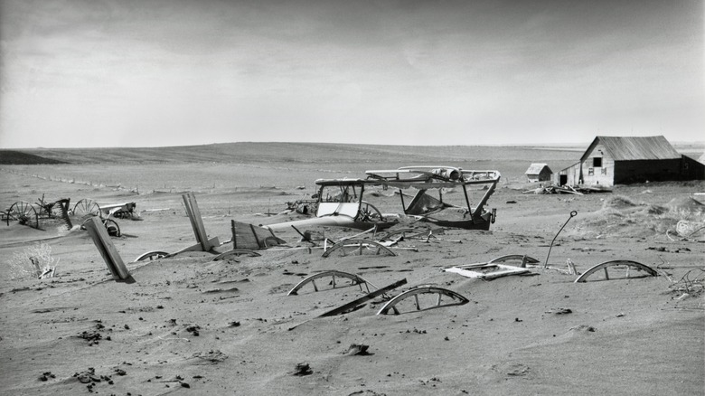 Buried farm equipment South Dakota